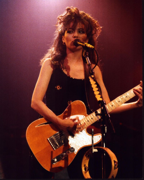 Susanna Hoffs Playing Guitar On Stage Photo Print