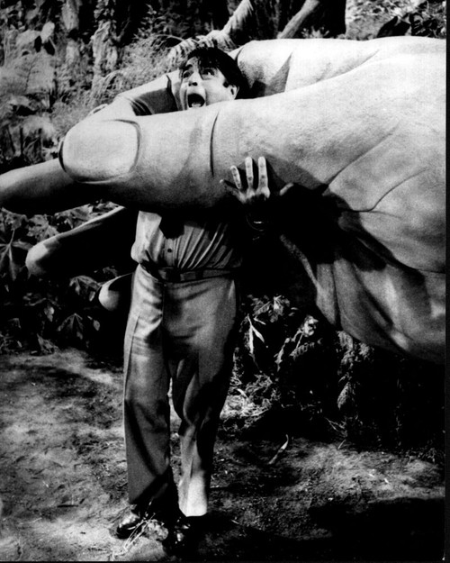 Kurt Kasznar And Giant Hand In Land Of The Giants  Black And White Photo Print - Item # MVM57738