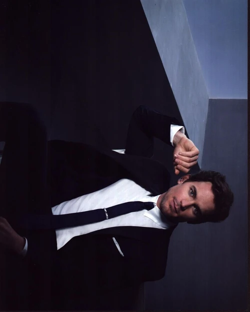 Matt Bomer Sitting In Suit And Tie Photo Print