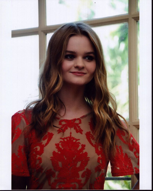 Kerris Dorsey In Red And Sheer Top Photo Print