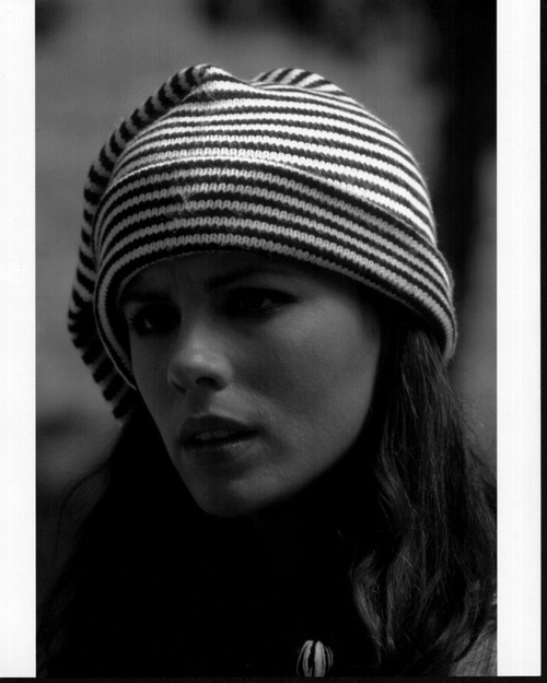 Kate Beckinsale In Striped Knit Hat Photo Print - Item # MVM55819