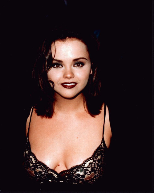 Christina Ricci In Black Lace Top Photo Print