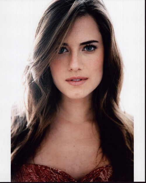 Allison Williams Closeup In Red Top Photo Print