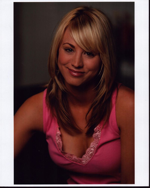 Kaley Cuoco  Headshot In Pink Tank Top Photo Print - Item # MVM70108