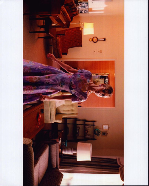 Ahna O'Reilly Wearing Purple Floral Dress In The Help Photo Print