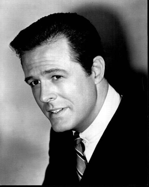 Robert Culp Headshot In Suit And Tie Black And White Photo Print