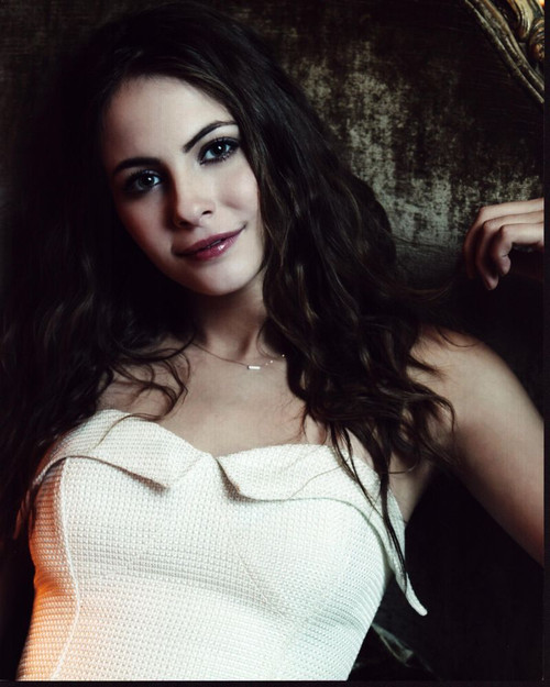 Willa Holland  In Strapless White Top Photo Print