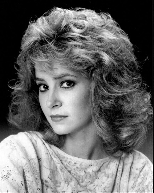 Lisa Eilbacher Headshot In Lace Top Black And White Photo Print