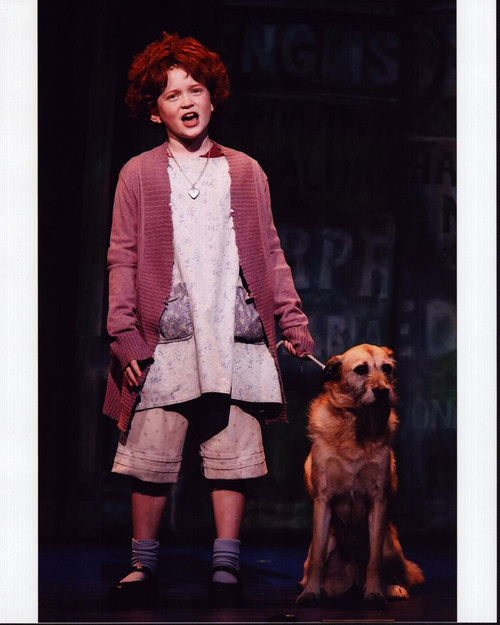 Sadie Sink On Stage With Dog For Annie Photo Print - Item # MVM55753
