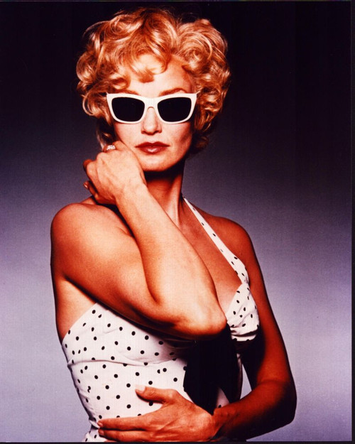 Jessica Lange In Sunglasses And Polka Dot Top Posed For Blue Sky Photo Print - Item # MVM70050