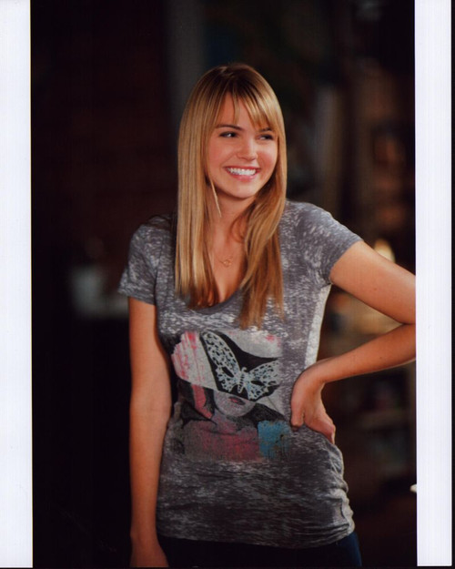 Aimee Teegarden Smiling With Hand On Hip Photo Print