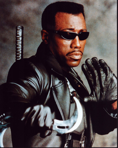 Wesley Snipes In Leather Jacket For Blade Photo Print - Item # MVM56646