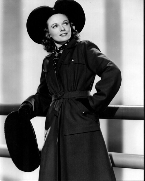 Anna Neagle In Coat And Hat Black And White Photo Print - Item # MVM56032