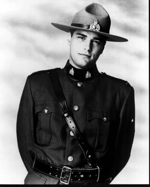 Paul Gross In Uniform With Hat For Due South Black And White Photo Print