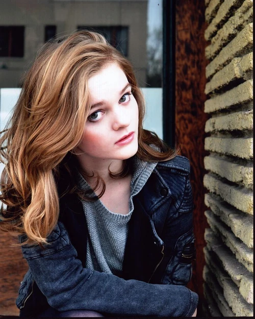 Kerris Dorsey Headshot In Leather Jacket Photo Print