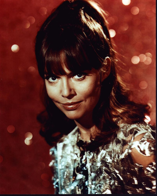 Barbara Feldon In Silver Outfit Red Background Photo Print - Item # MVM59484