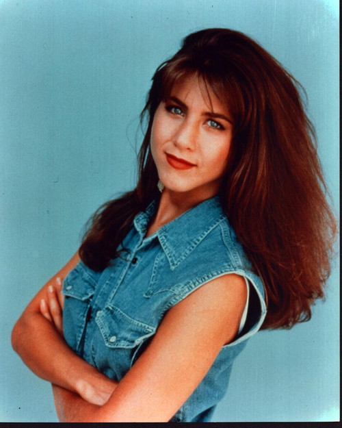 Jennifer Aniston In Denim Vest Photo Print
