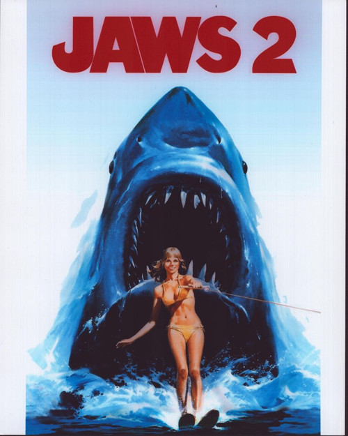 Jaws 2 Poster With Shark And Water Skier With Title Photo Print - Item # MVM55640