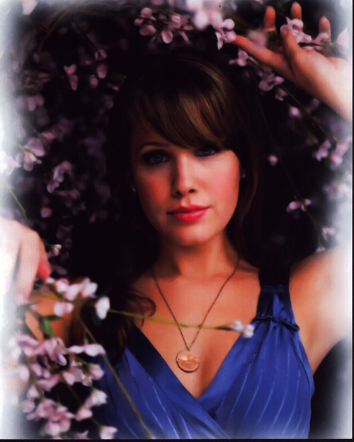 Marla Sokoloff In Flowers Portrait Photo Print - Item # MVM55002