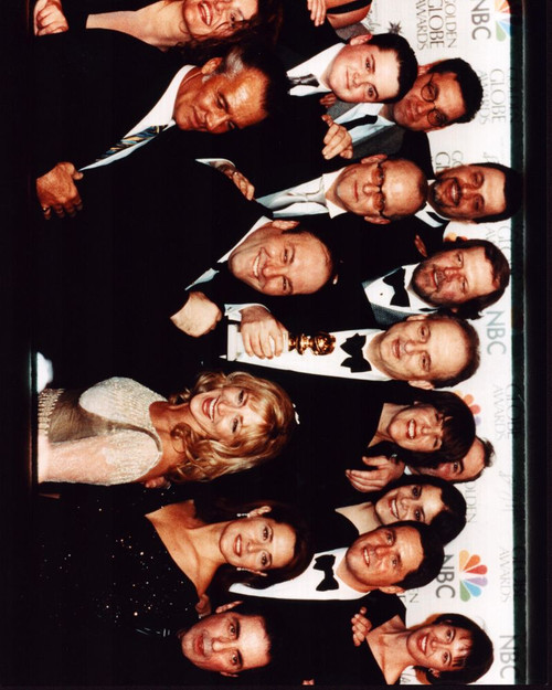 David Chase Holding Golden Globe Award With The Sopranos Cast Photo Print - Item # MVM57569