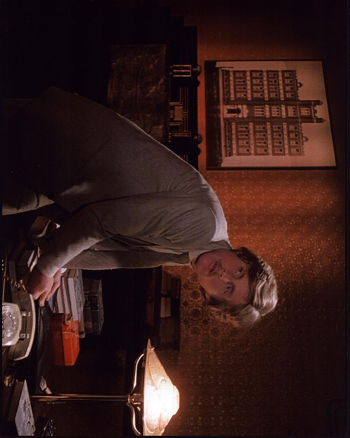Leigh Mccloskey At Desk In Inferno Photo Print - Item # MVM55644
