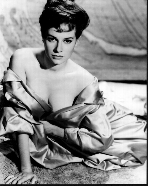 Luciana Paluzzi In Silk Robe Black And White Photo Print