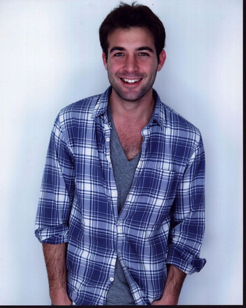 James Wolk In Blue Plaid Shirt Photo Print