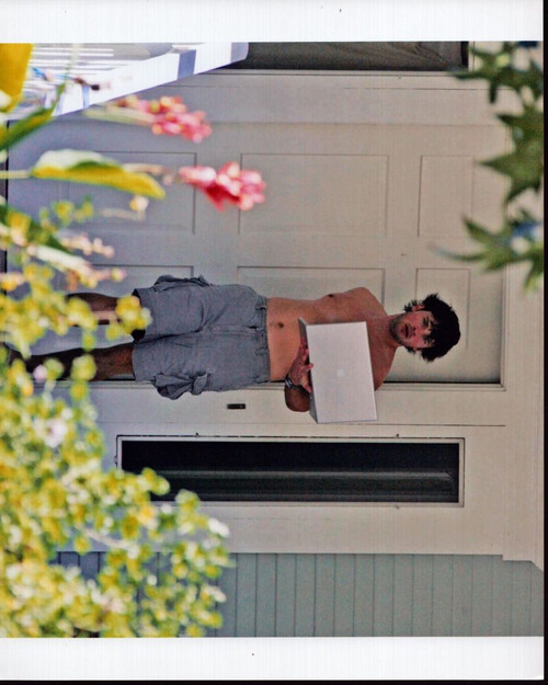 Tom Welling Shirtless Holding Laptop Photo Print - Item # MVM60113