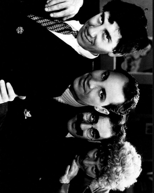 Marx Brothers In A Row Black And White Photo Print