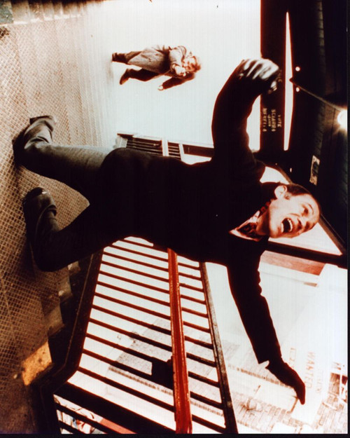 Gene Hackman Shooting Marcel Bozzuffi On Stairs In The French Connection Photo Print
