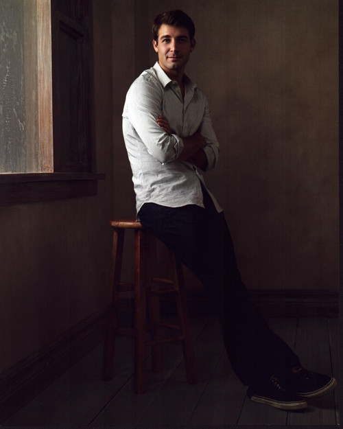 James Wolk Leaning On Stool Photo Print