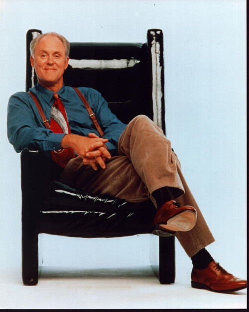 John Lithgow Sitting In Black Leather Chair Photo Print - Item # MVM59966