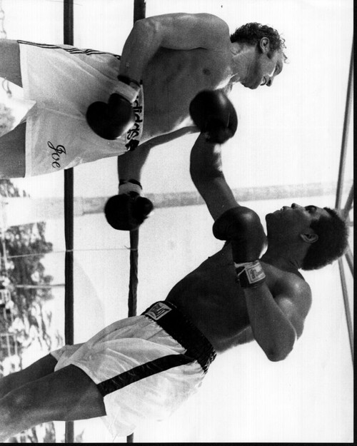 Muhammad Ali Hitting Joe Bugner Black And White Photo Print - Item # MVM56026