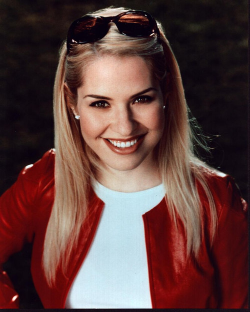 Leslie Grossman In Red Leather Jacket With Sunglasses Photo Print - Item # MVM55465