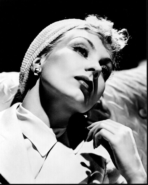 Ann Sothern Leaning Back In Hat Black And White Photo Print - Item # MVM55987