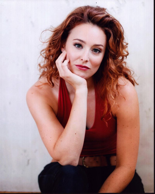 Carrie-Lynn Neales In Red Halter Top And Jeans Photo Print - Item # MVM55507