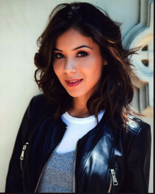 Ashley Campuzano Headshot In Leather Jacket Photo Print