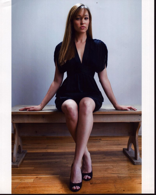 Autumn Reeser In Black Dress On Bench Photo Print - Item # MVM54850 Autumn Reeser In Black Dress On Bench Photo Print - Item # MVM54850