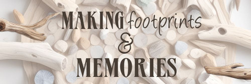 Footprints And Memories V2 Poster Print - Kimberly Allen