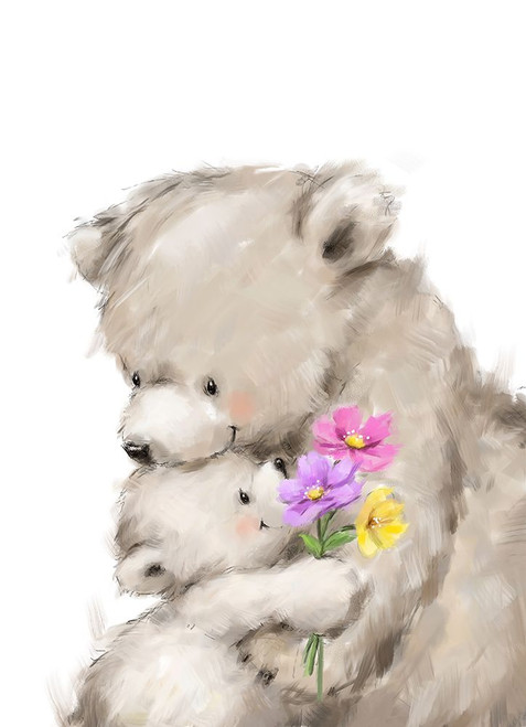 Mothers Day Bear Poster Print - MAKIKO