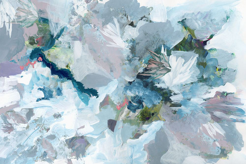 Big Blue Florals I Poster Print - Cartissi