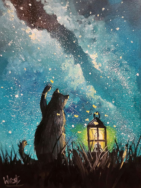 Watching Felis 4 Poster Print - Ronald West