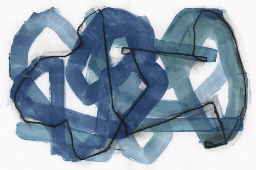 Blue Bend II Poster Print - Cartissi