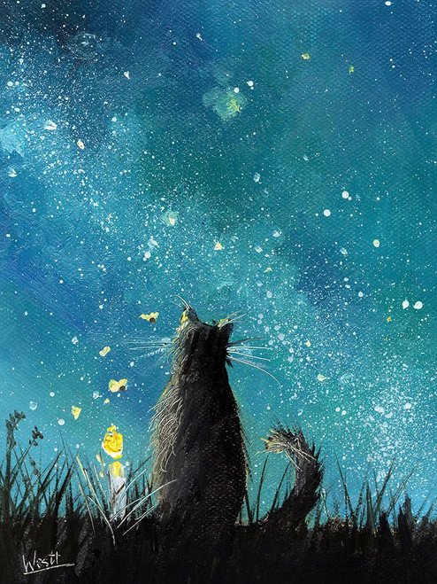 Watching Felis 2 Poster Print - Ronald West