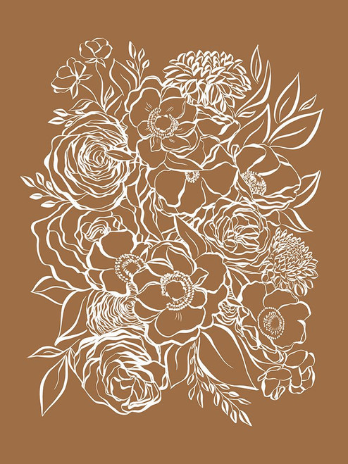 Gardenia Brown Poster Print - Leah Straatsma