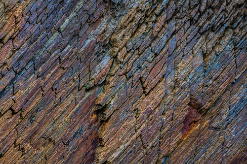 Ireland-Ferriters Cove Close-up of rock face colors Poster Print - Gallery Jaynes