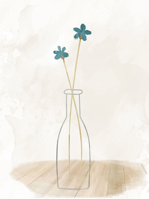 Simple Watercolor Vase 1 Poster Print - Kimberly Allen