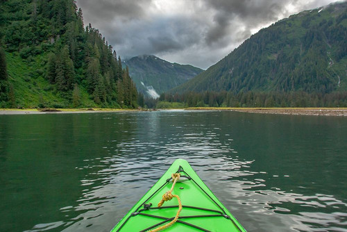 USA-Alaska-Tongass National Forest Kayaking on Red Bluff Bay Poster Print - Gallery Jaynes