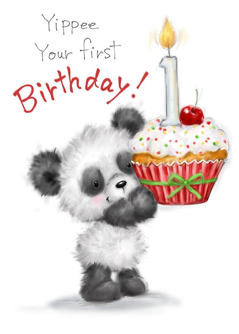 Panda Birthday Poster Print - MAKIKO