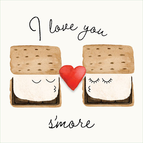 I Love You Smore Poster Print - Rose Design Corinne